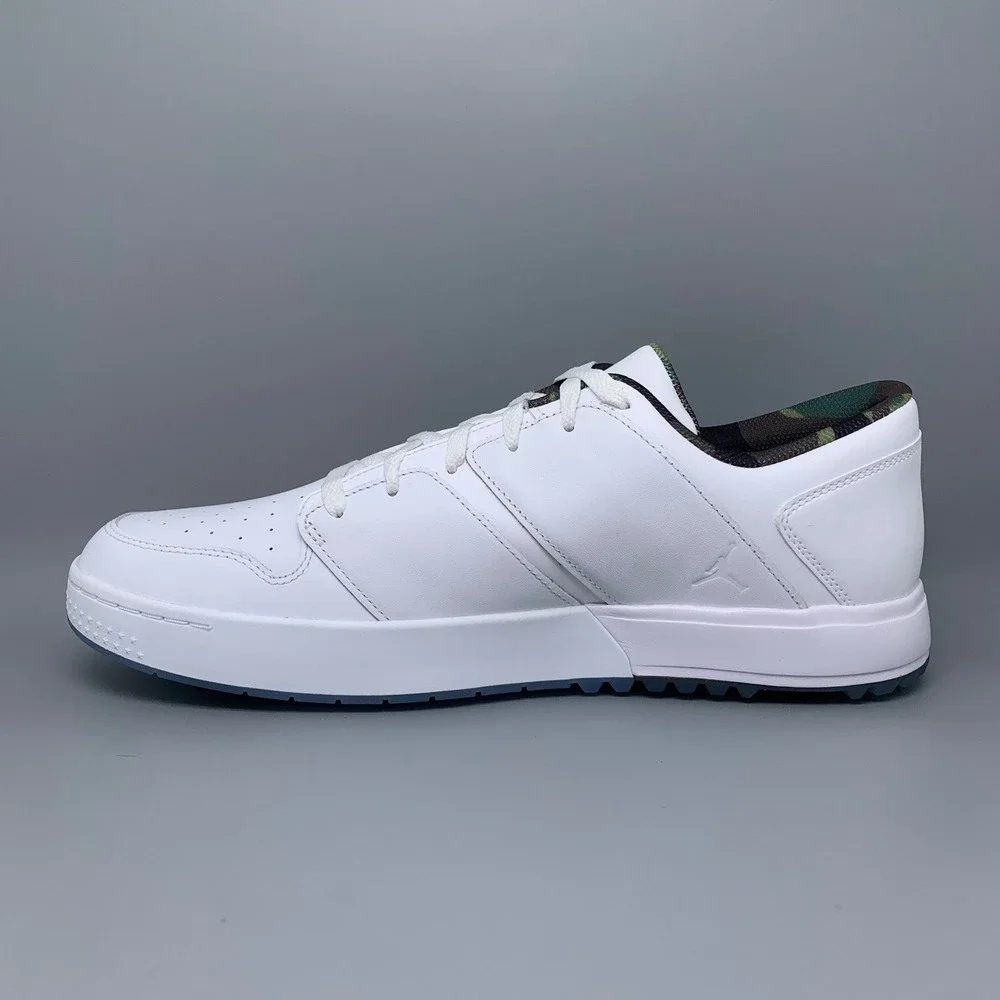Jordan Nu Retro 1 Low Triple White Camo Golf Shoes FZ4153-102 Men's‎ Sz 15 NWT